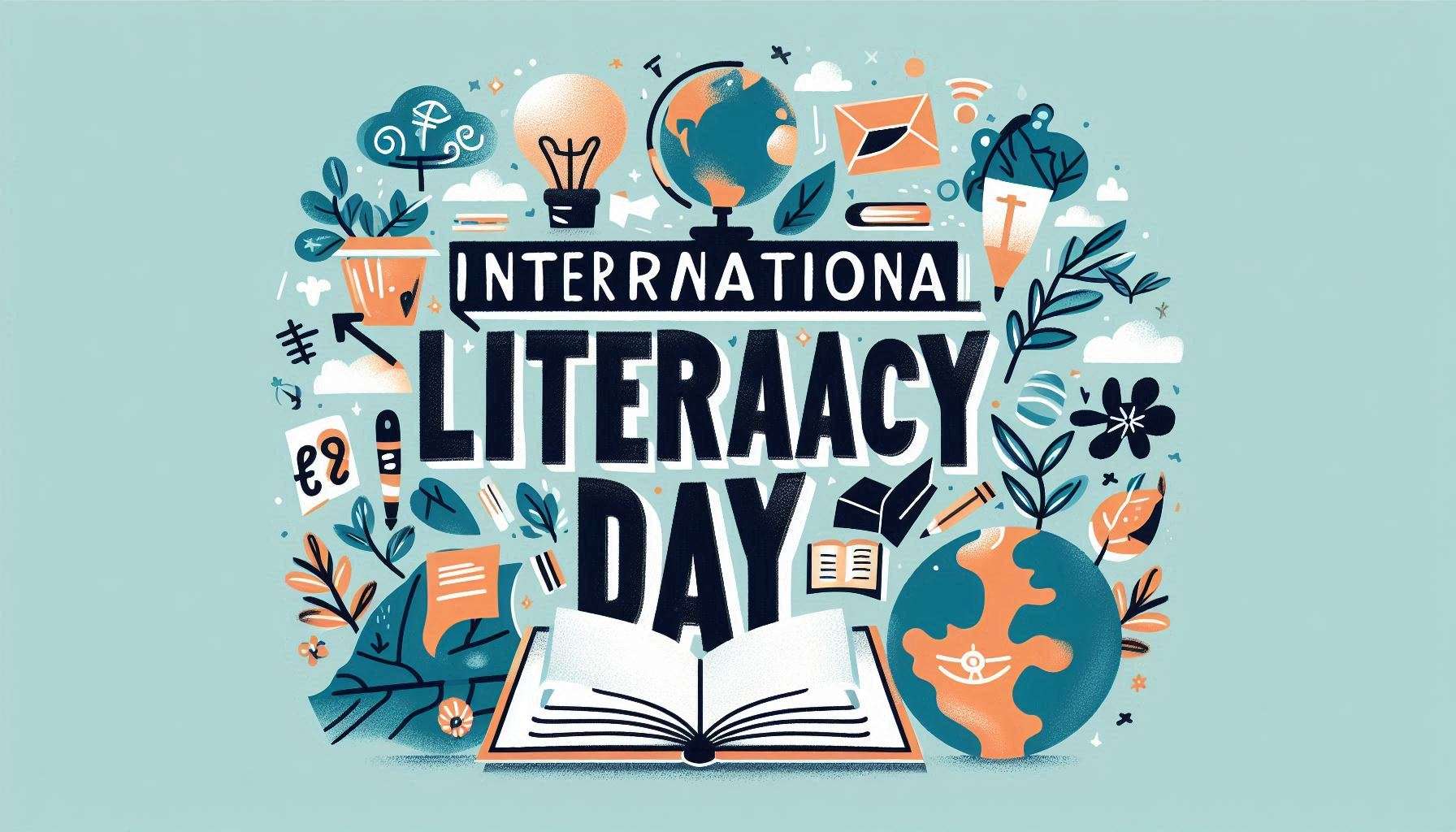 international literacy day stock images for blogs and articles