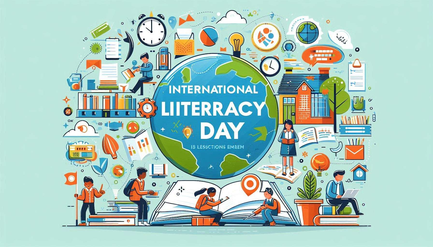 international literacy day themed photo packs for creative projects