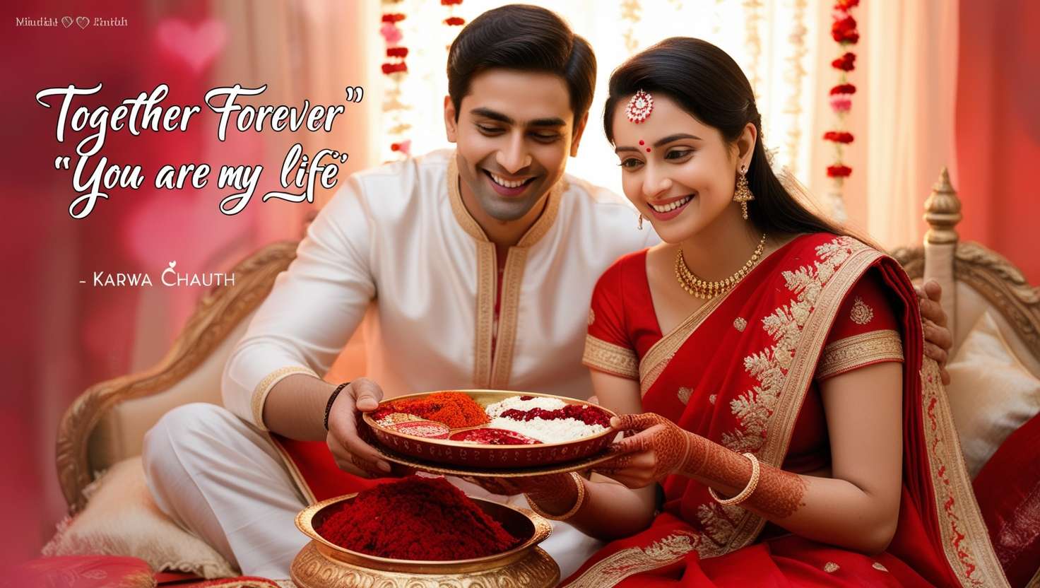 karwa chauth pooja images for wives and husbands