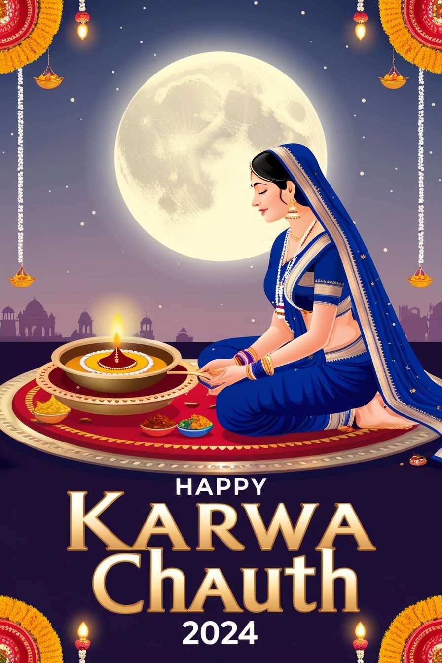 karwa chauth puja setup pictures download