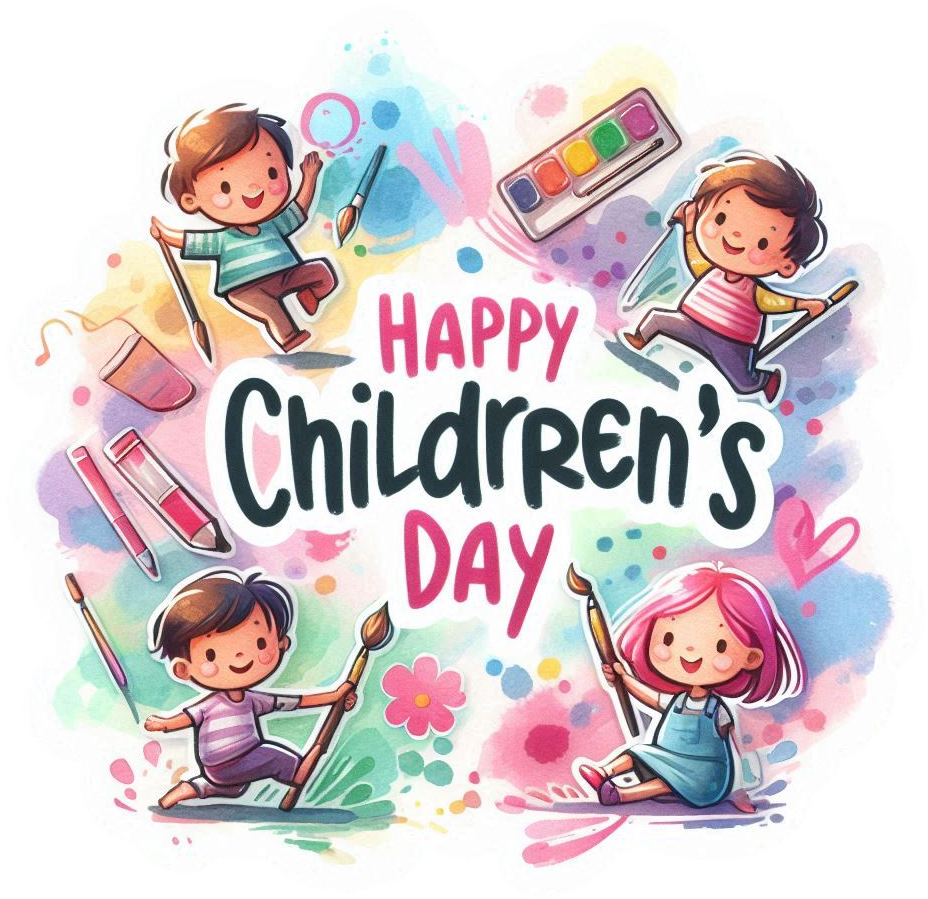 kids-themed happy childrens day png