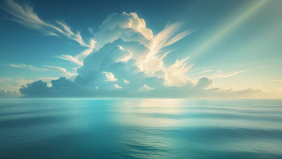landscape cloud background for website header