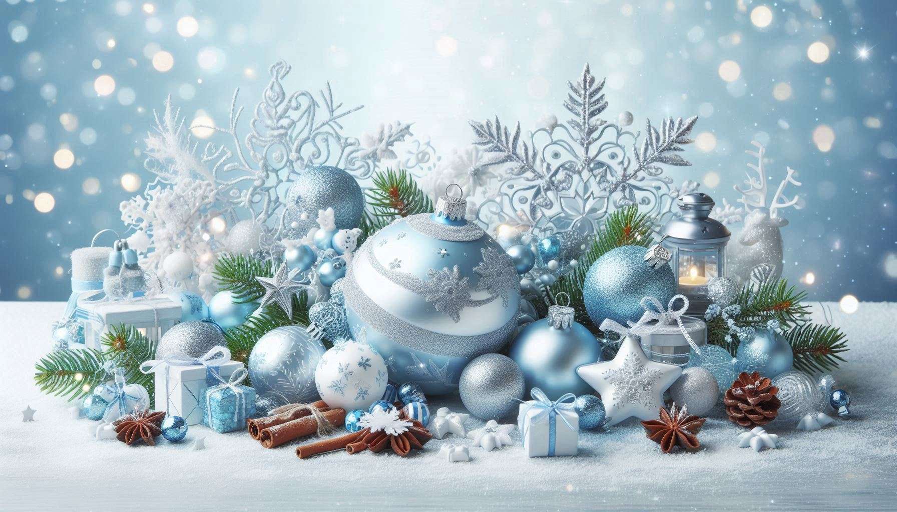 light blue christmas background for holiday cards