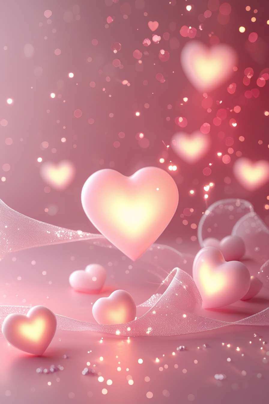 light pink and red abstract valentine day background images