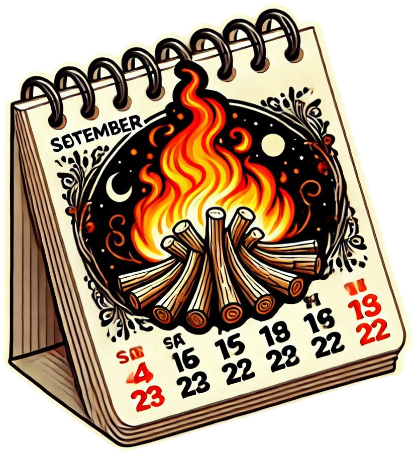 lohri bonfire png for calendar design