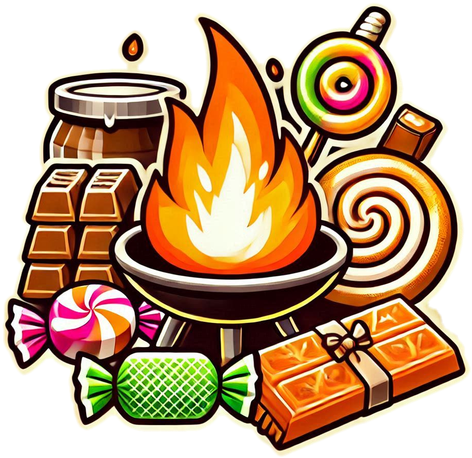 lohri bonfire png with sweet treats illustration