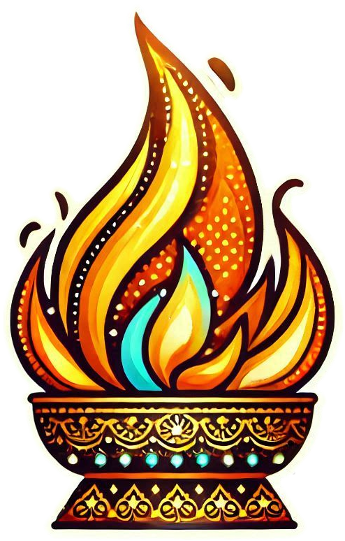 lohri fire png for event invitations and banners