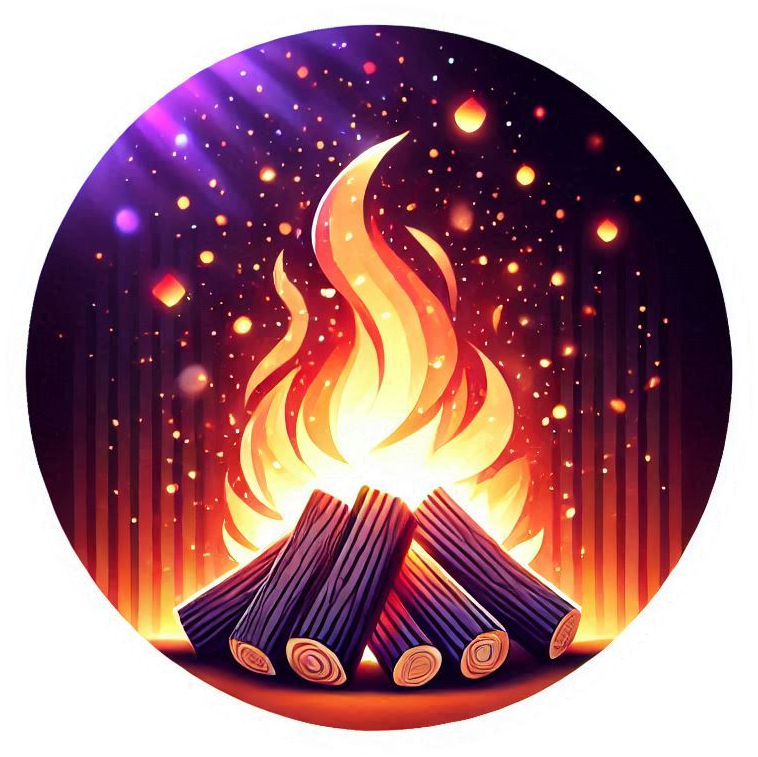 lohri fire png for festival presentation slides