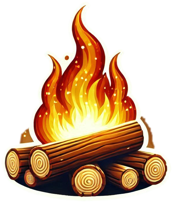 lohri fire png for festive logo designs