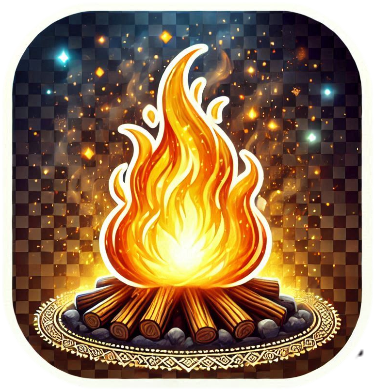 lohri fire png for wedding festivities