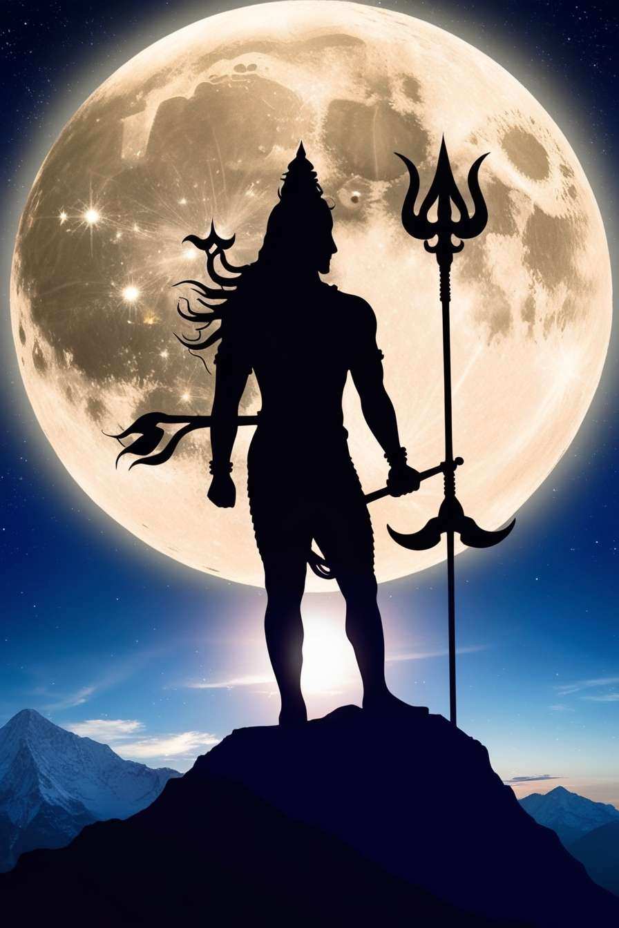 lord shivas trishul and om maha shivaratri pictures