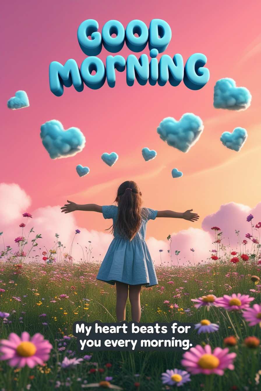 loving morning wishes for Valentines Day