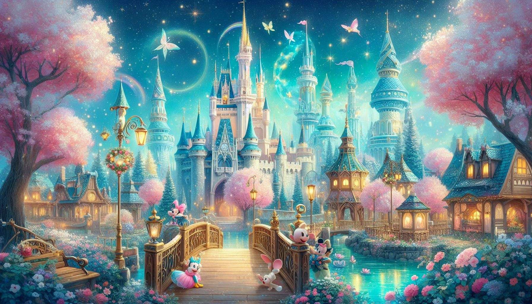 magical disney wallpaper with fairytale vibes