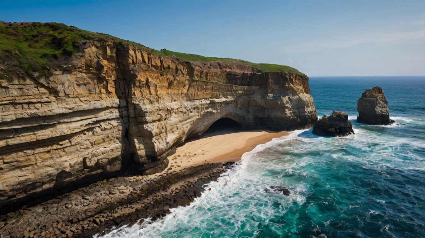 majestic ocean cliff photos free download