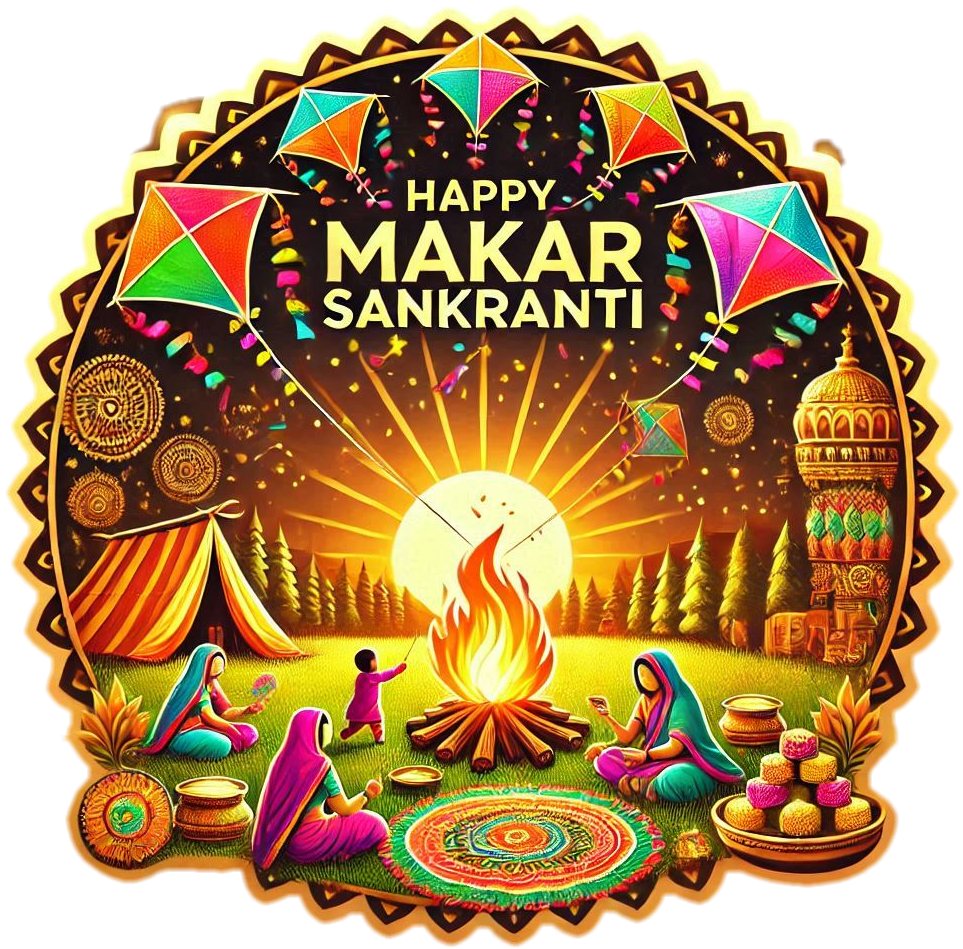 makar sankranti english greetings png for social media