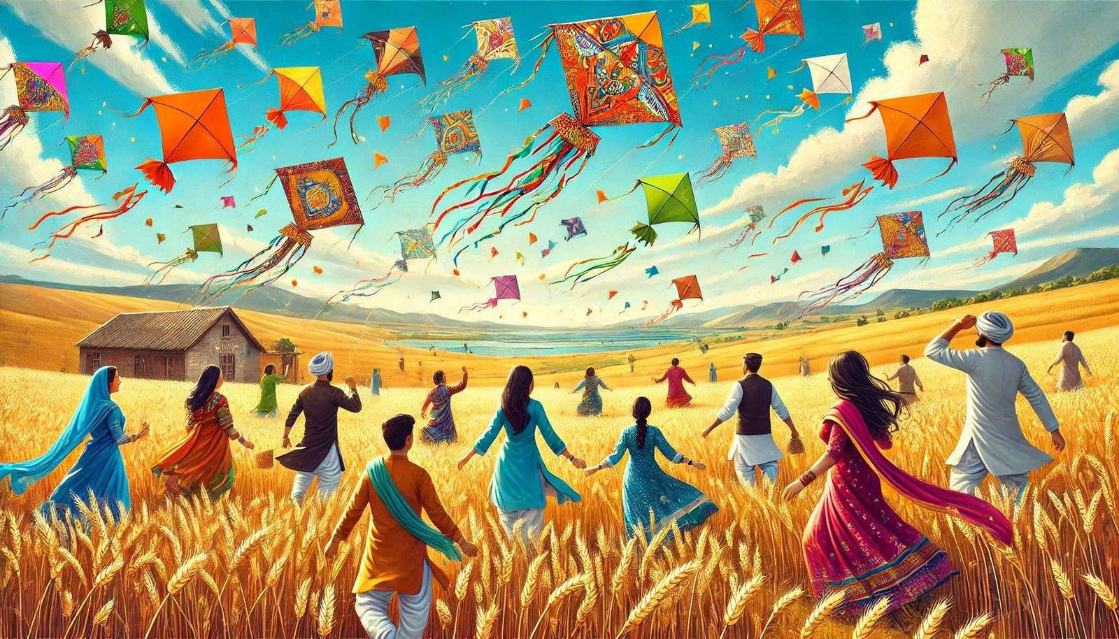 makar sankranti wallpapers for kids with kite themes