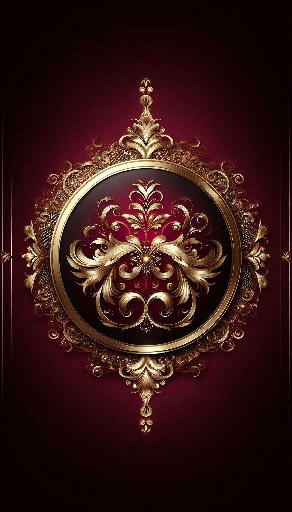 maroon background hd with gold accents for luxury website design