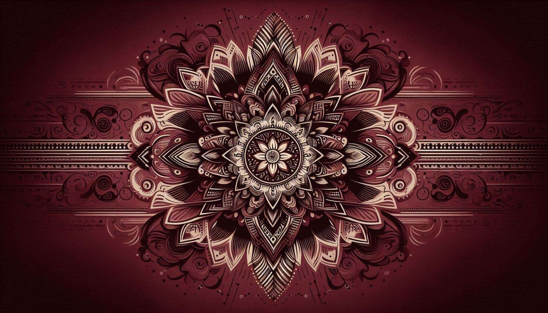 maroon background hd with tribal designs for ethnic-inspired projects