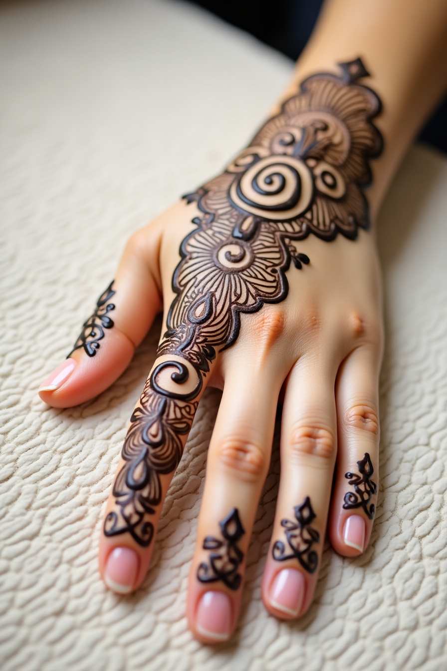 Mehndi design photo for Pinterest