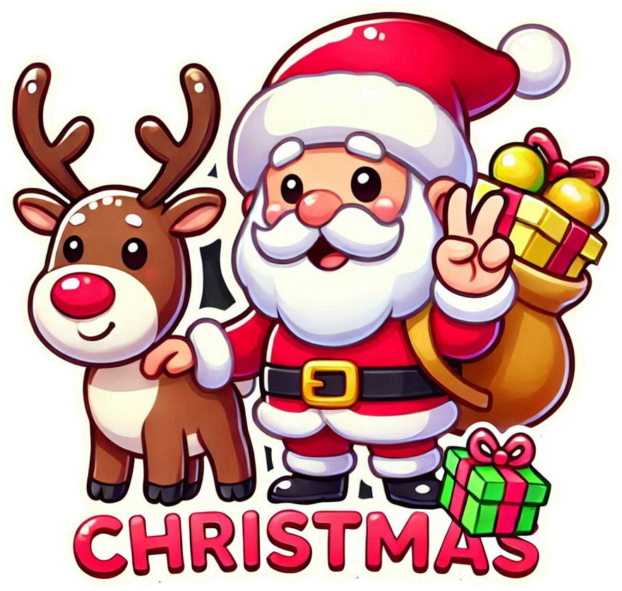 merry christmas cartoon santa claus