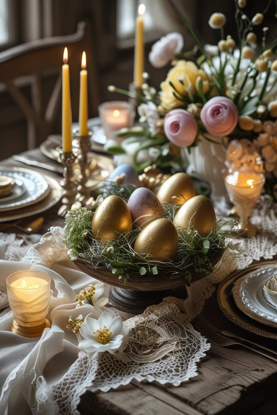 Minimalist Easter background with modern design