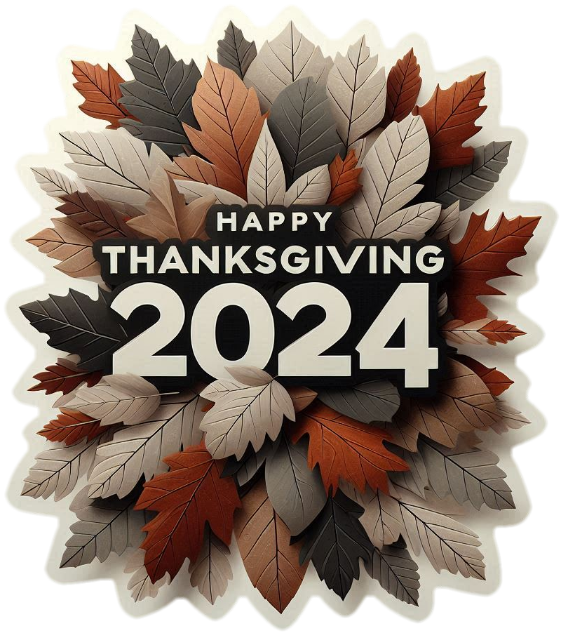 minimalist happy thanksgiving png for ads