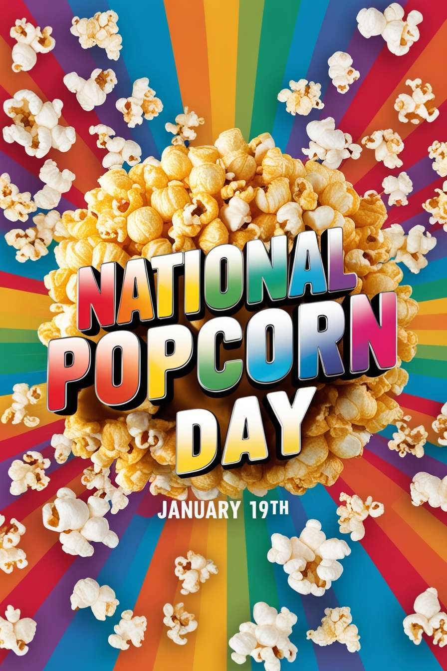 minimalist national popcorn day wallpapers