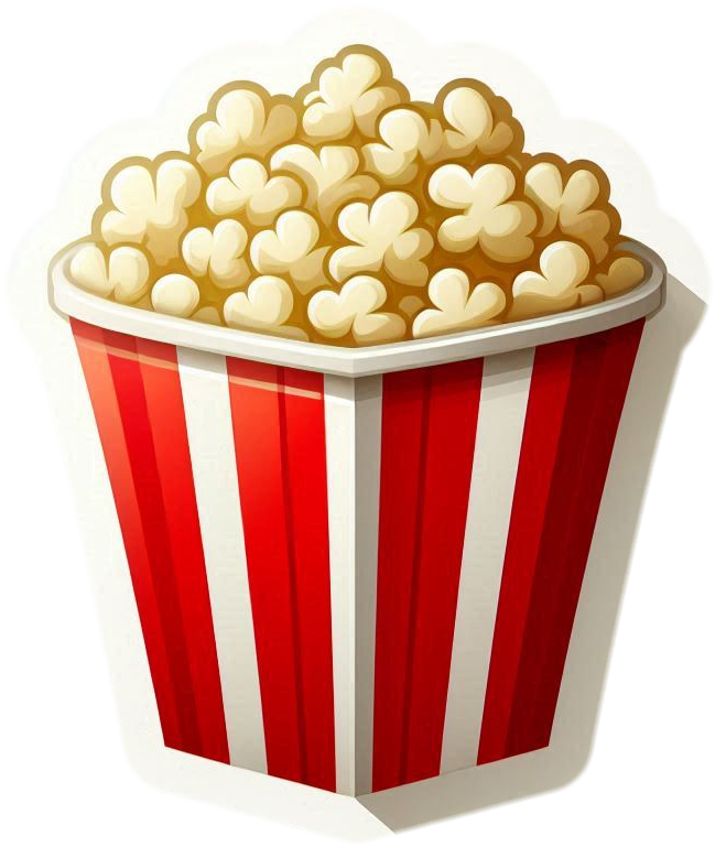 minimalistic popcorn bucket png free download