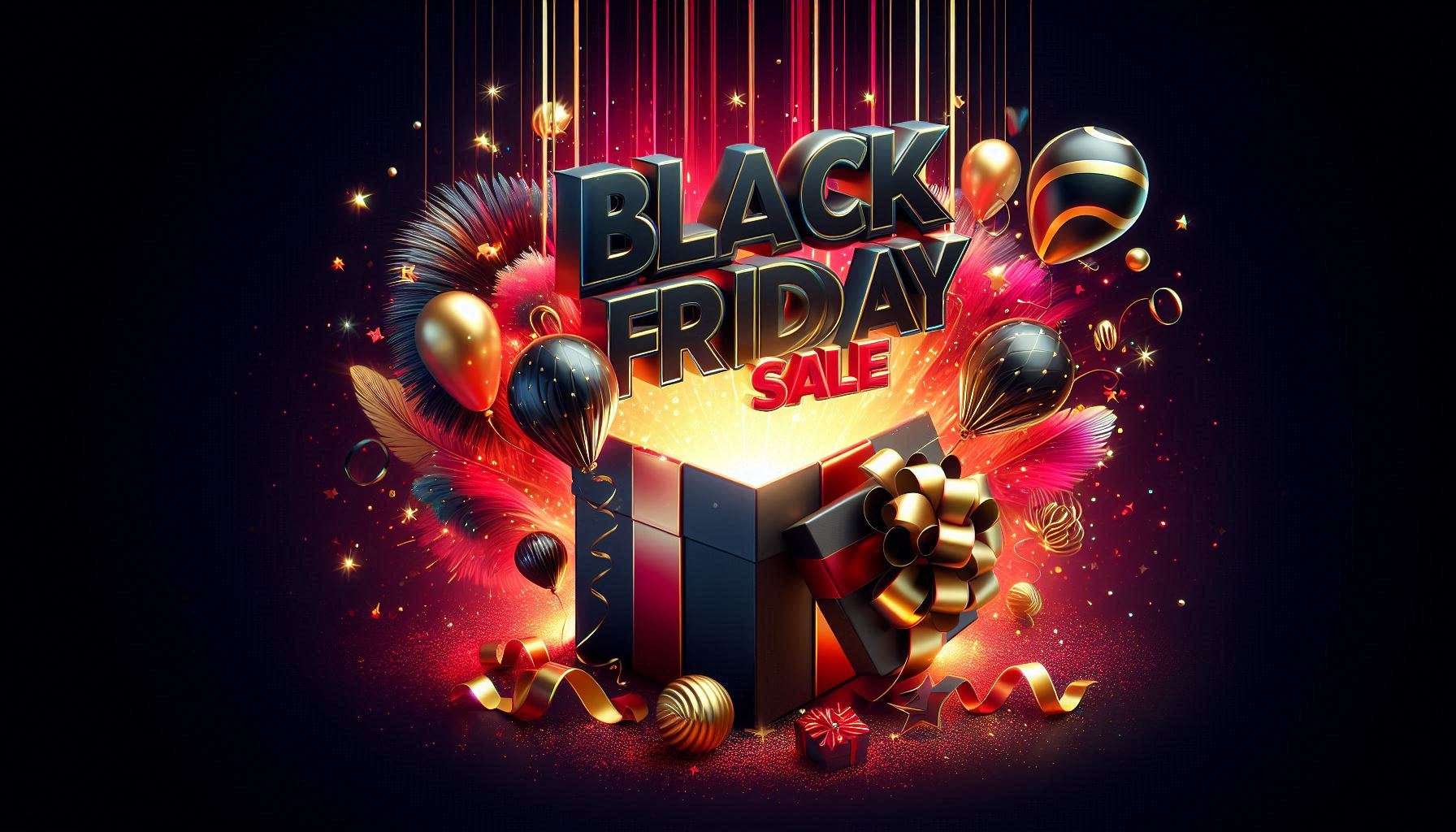 modern black friday sale social media posts