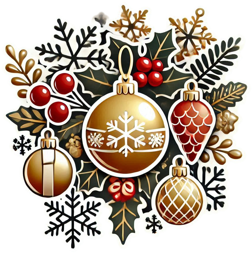 modern christmas decoration ideas with png images