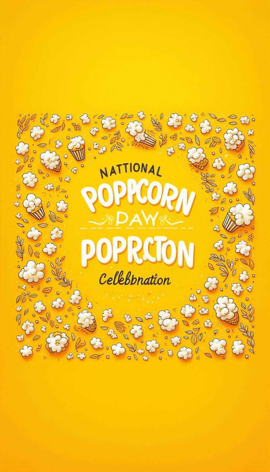 modern designs for national popcorn day celebration backgrounds