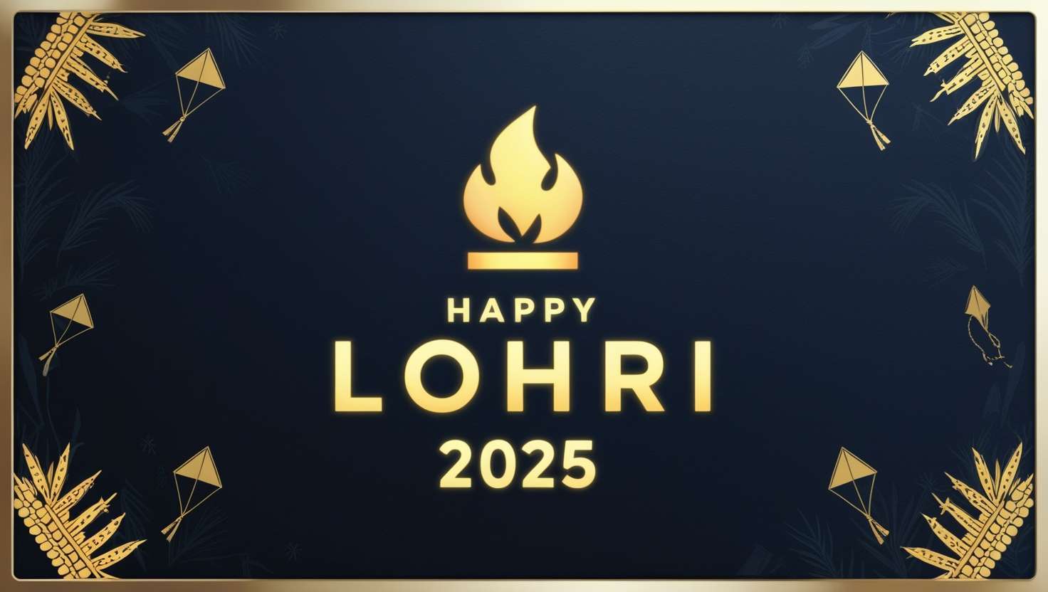 modern happy lohri greetings 2025 templates