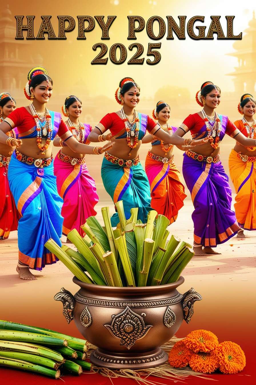 modern happy pongal greetings 2025 styles