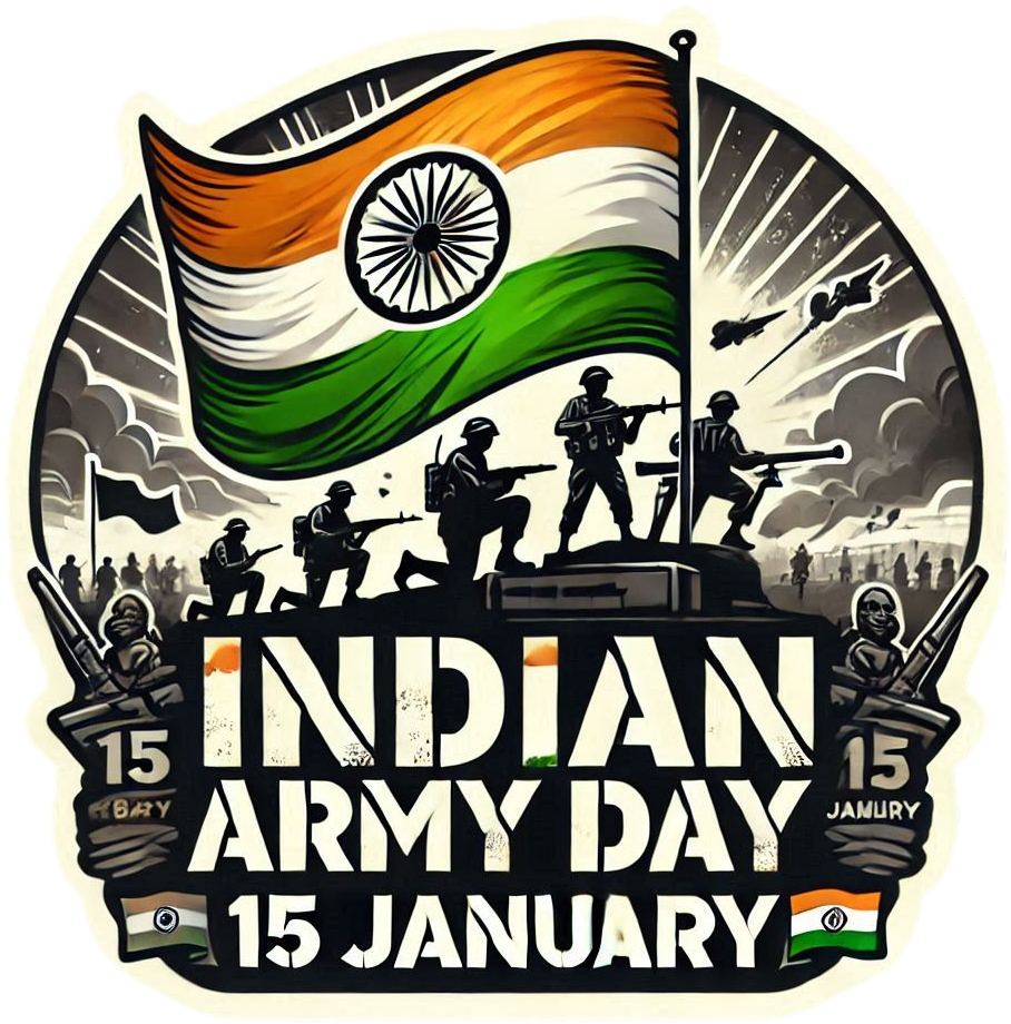 modern indian army day png 2025 artwork