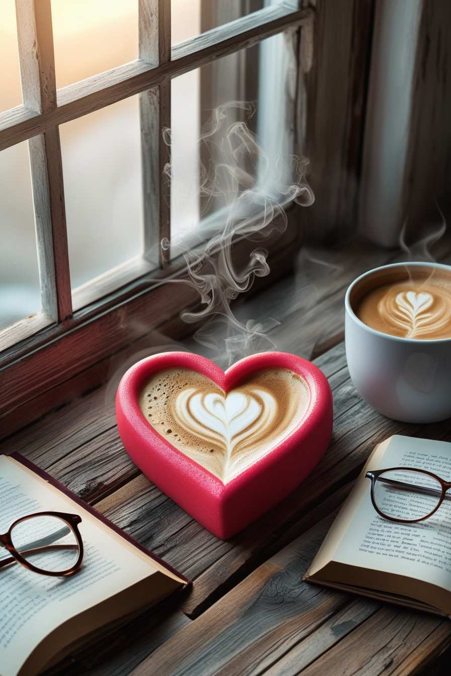 morning message with I love you note