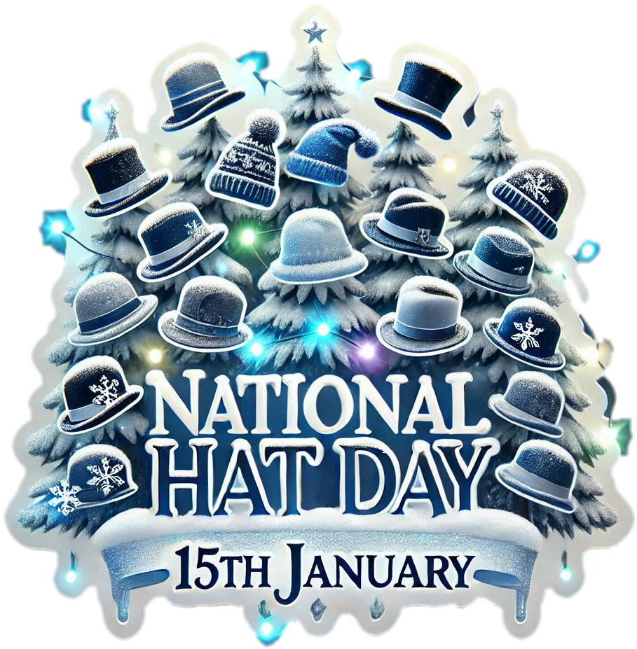 national hat day png for creative presentations