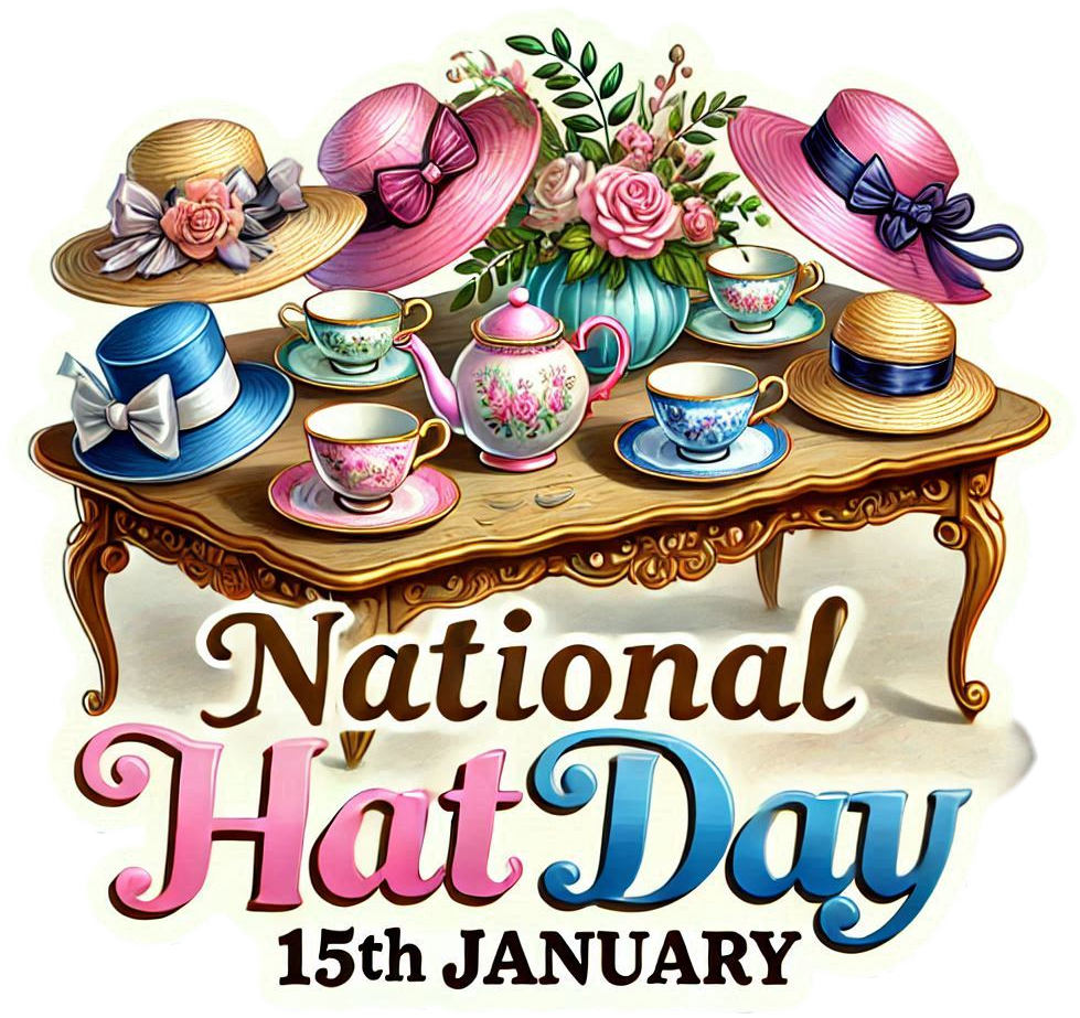 national hat day png for facebook posts