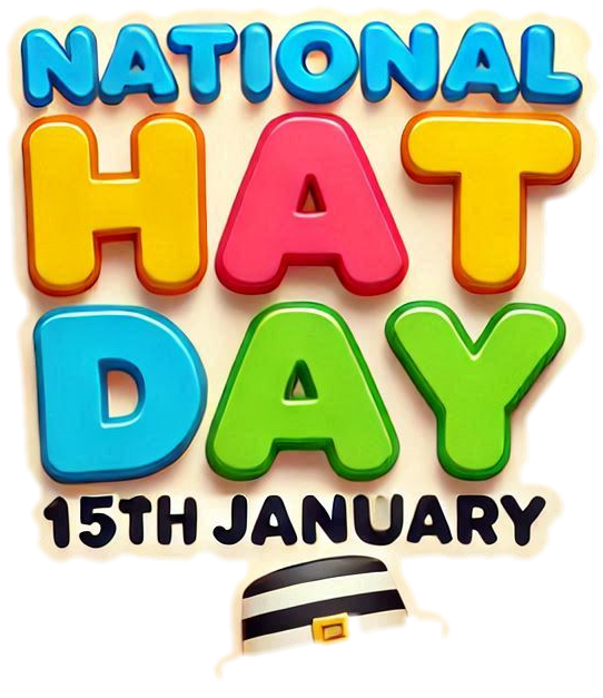 national hat day png for promotional banners