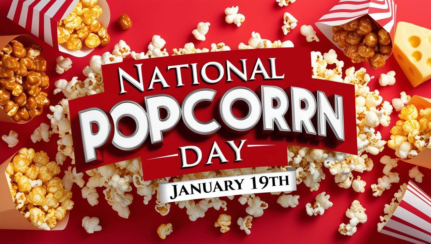 national popcorn day 3d png for design projects