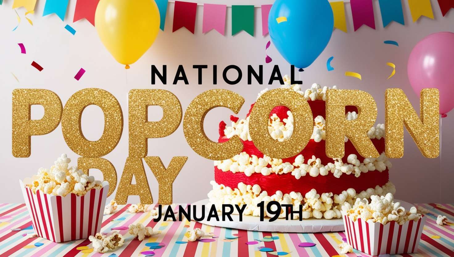 national popcorn day graphic elements for ads