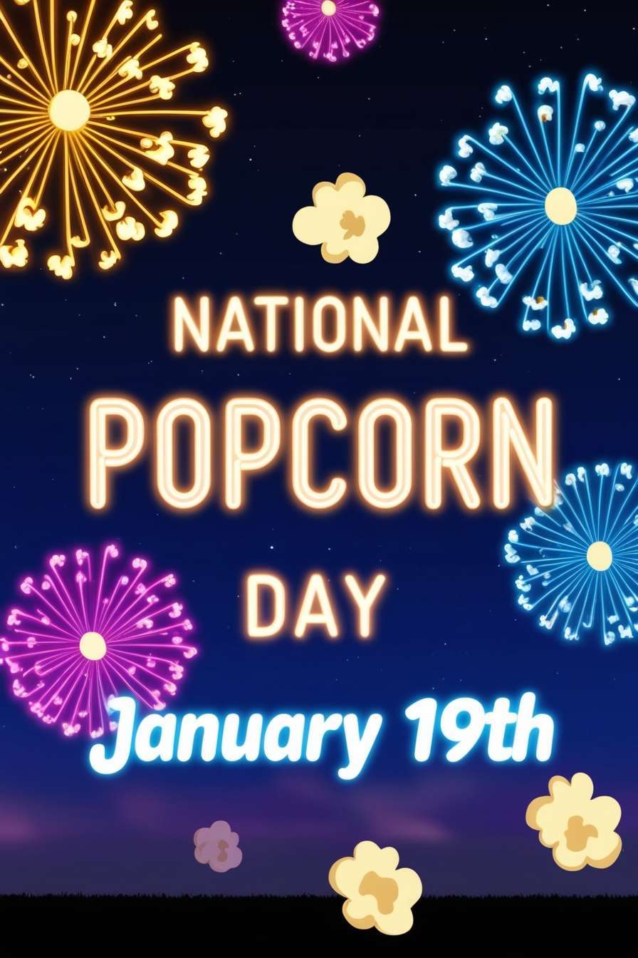 national popcorn day party invite background png