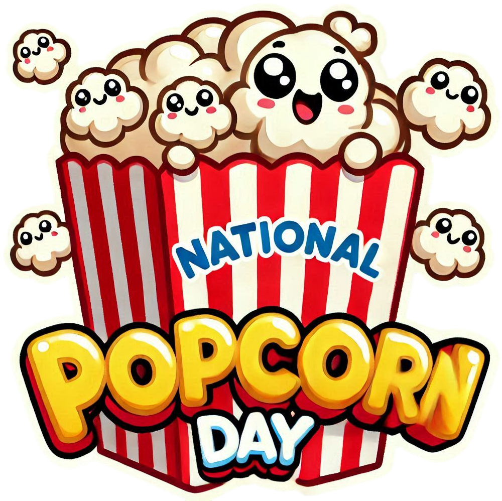 national popcorn day png for advertisements