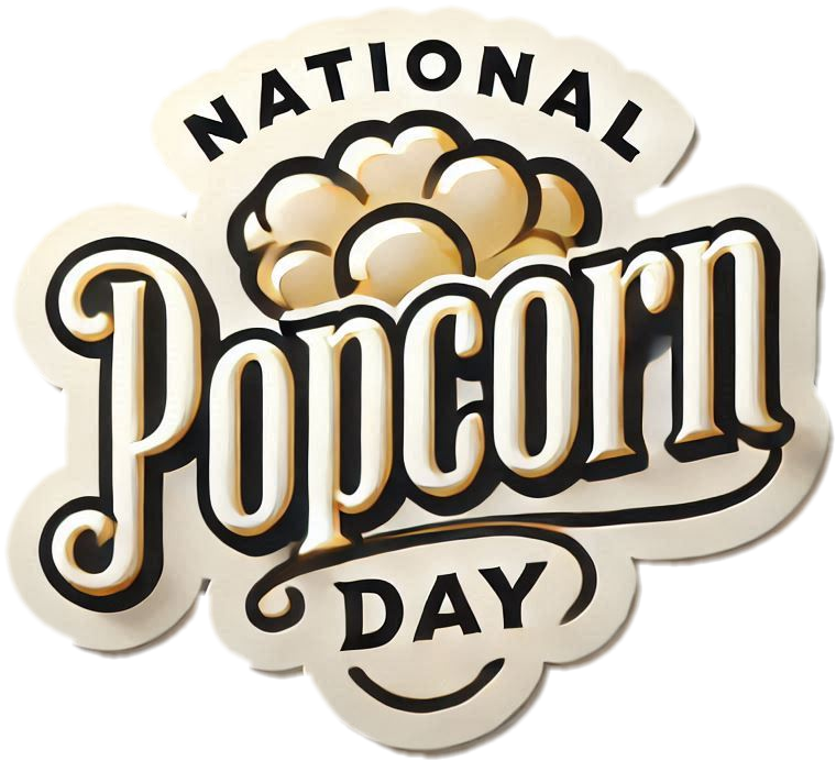 national popcorn day png for educational projects