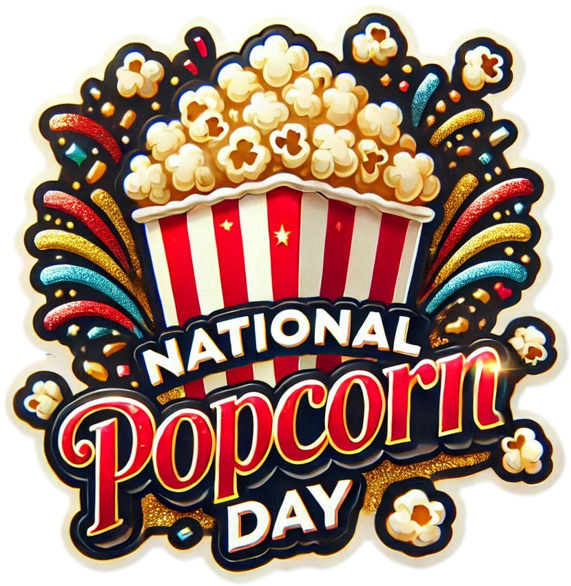 national popcorn day png for event promotions