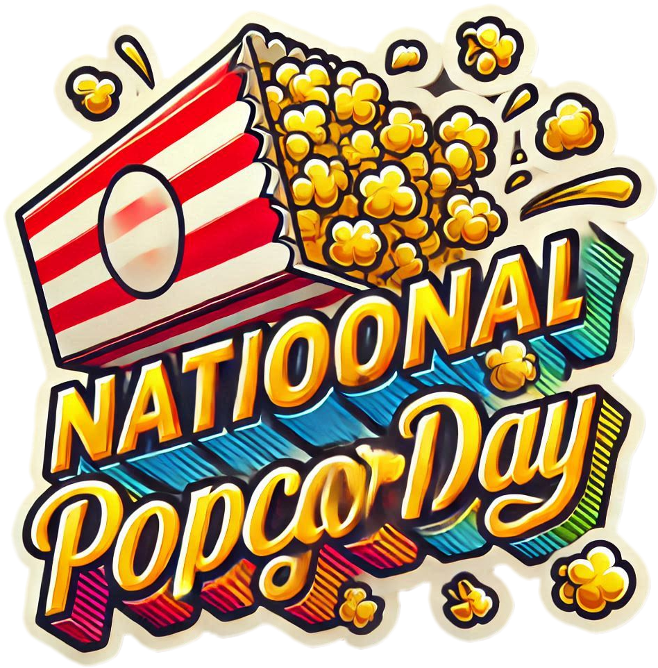 national popcorn day png for food blogs