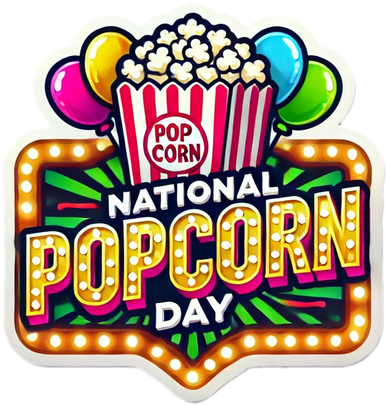 national popcorn day png for social media posts