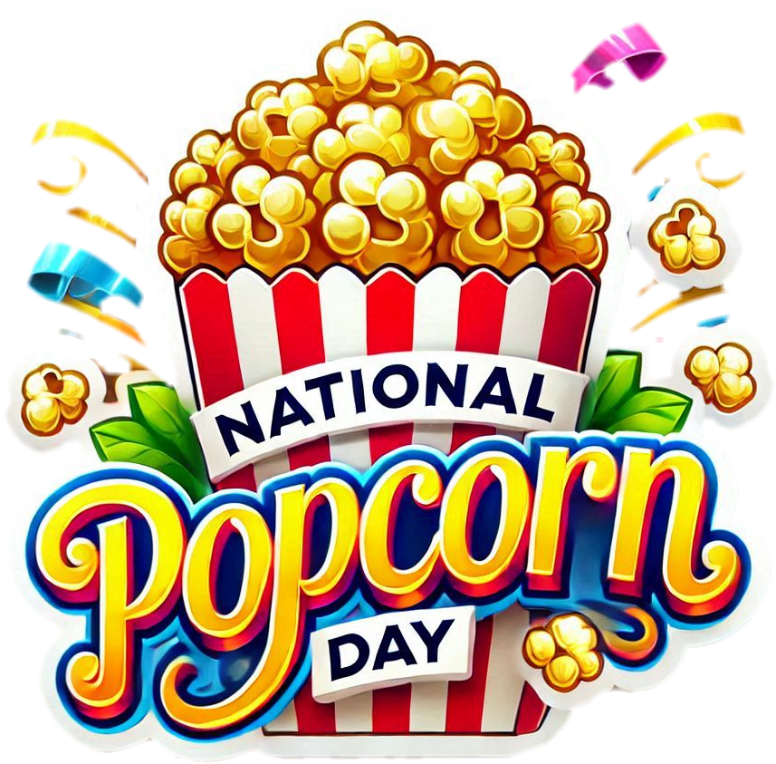 national popcorn day png free download