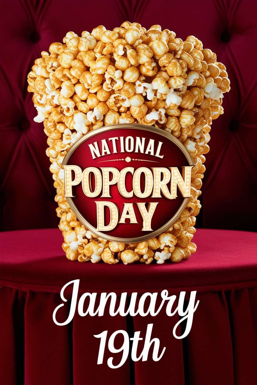 national popcorn day vector images free