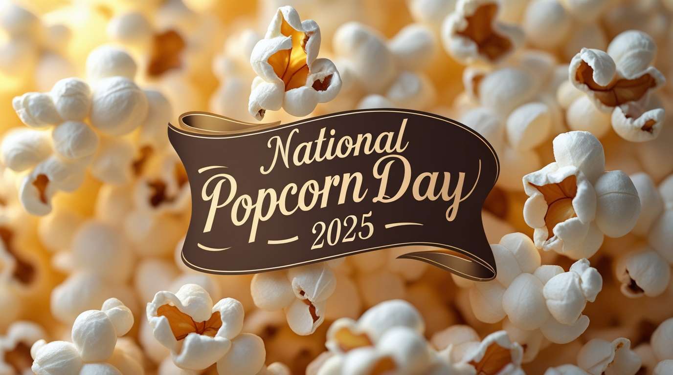 national popcorn day wallpapers with creative popcorn graphics