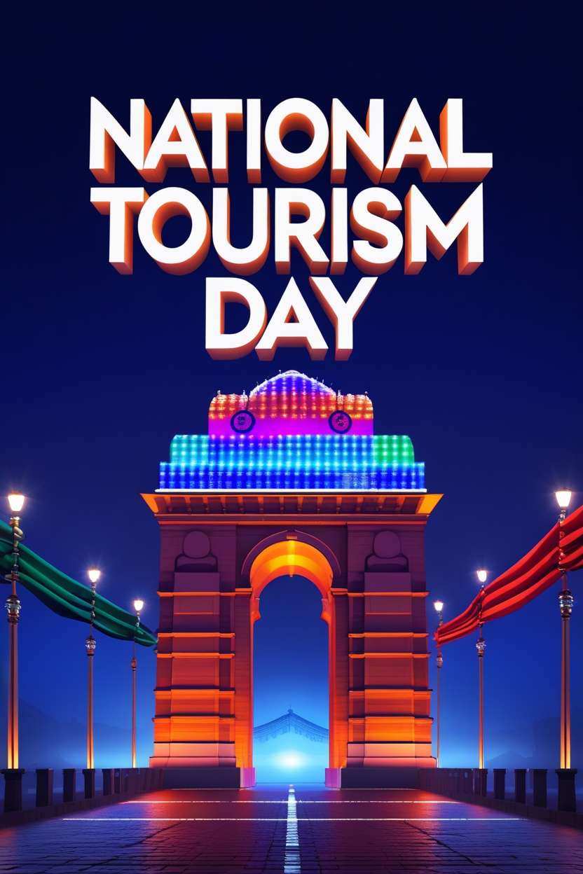 national tourism day invitation card backgrounds